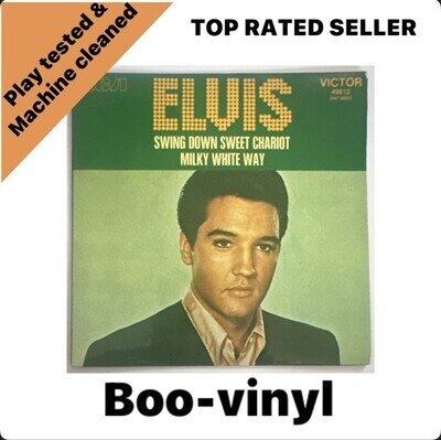 Elvis Presley ~ Swing Down Sweet Chariot 45RCA Victor French Import 7” EX/VG+