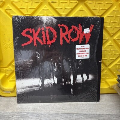 Skid Row Self Titled Atlantic 81938-1 Original 1989 LP 1st Pressing Hype Sticker
