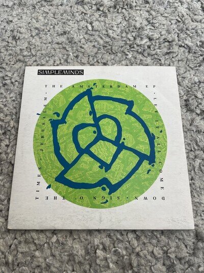 Simple Minds - The Amsterdam EP 7” 3 Track Black Vinyl Virgin Records 1989 VG+