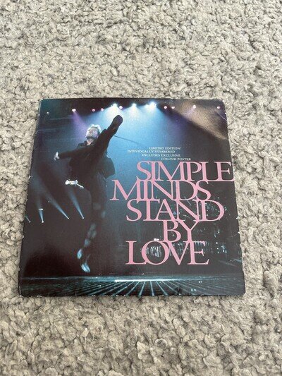 Simple Minds - Stand By Love 7” Ltd Edition Black Vinyl Numbered Poster Envelope