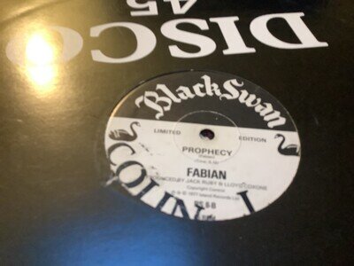 Fabian , Prophecy , Jimmy Lindsay , Easy , 12”Swan.
