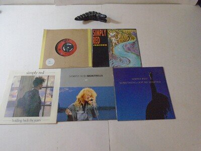 SIMPLY RED 5 x 7" vinyl records see listing for full info. minimium vg+ vinyl