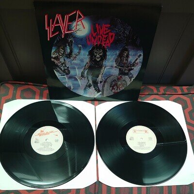Slayer Live Undead Vinyl 12" Very Condition Both Roadrunner And Metal Blade 1987