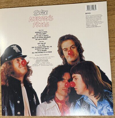 Slade – Nobody’s Fools – Transparent Clear & Red Splatter Vinyl - LIMITED ED