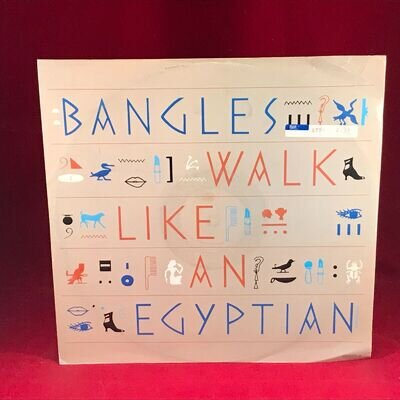 THE BANGLES Walk Like An Egyptian 1986 UK 12" Vinyl single Extended Dance
