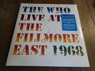 THE WHO - LIVE AT THE FILMORE EAST 1968 + X 3 LPS - 2018 ISSUE - MINT / SEALED