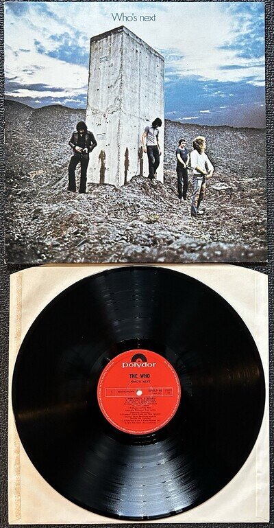 THE WHO - WHO'S NEXT 1971 UK PRESS 12" VINYL RECORD EX/EX