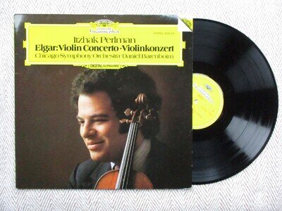 DG lp 2532 035, Elgar Violin Concerto, Perlman, Barenboim, Chicago SO