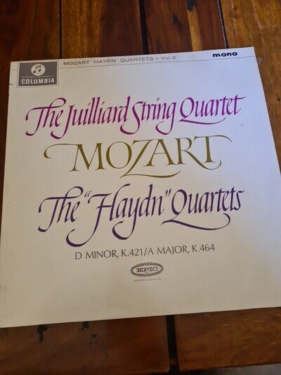 SAX 2470 ED1 Mozart Haydn Quartets Vol. 2 Juilliard NM Columbia 1st B/S