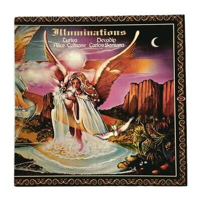 ALICE COLTRANE & CARLOS SANTANA "Illuminations" RARE AUSSIE 1974 6Tk VINYL LP