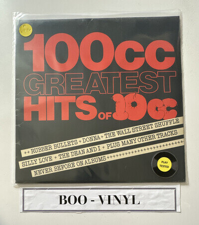 100cc GREATEST HITS OF 10cc - VINYL LP RECORD ALBUM - 1975 EX / VG+ CONDITION