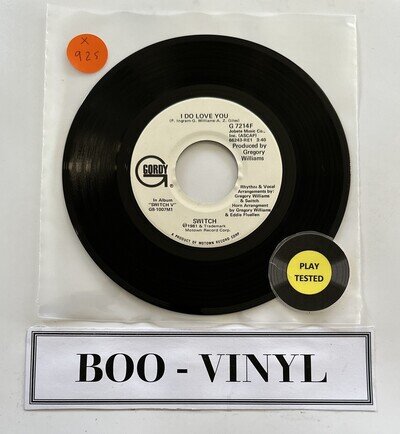 Switch ~ I Do Love You - Gordy 7" Demo 1981 Funk Soul Disco Vinyl VG+