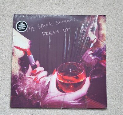 THE SPOOK SCHOOL - DRESS UP rare clear sparkle vinyl lp, played once