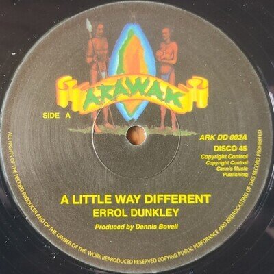 Errol Dunkley - A Little Way Different 12” Vinyl REISSUE Arawak Label.