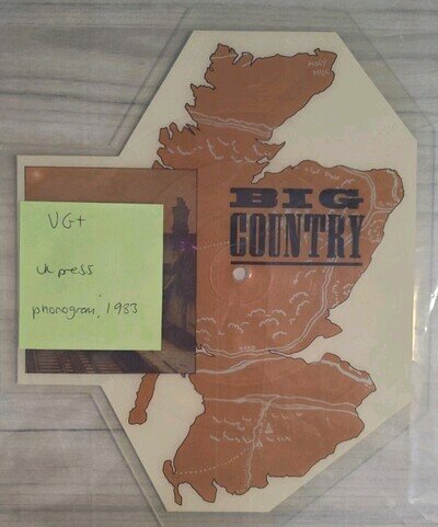 Big Country Fields Of Fire Shaped Vinyl Record Picture Disc VG+ COUP2 1983