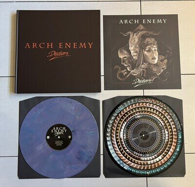 Arch Enemy Deceivers Limited Edition 2 colour Vinyl LP & CD Artbook Box Set
