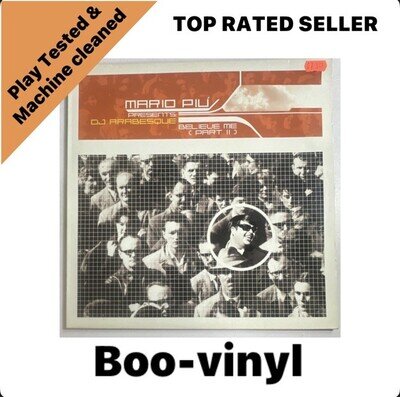 Mario Piu / DJ Arabesque – Believe Me (Part 2) - 12" Vinyl Record Trance EX / EX