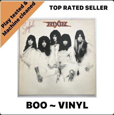 ANGEL ~ Sinful Lp Vinyl Record Casablanca NBLP 7127 US Issue EX / VG+