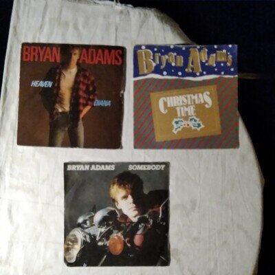 BRYAN ADAMS 3 X7 INCH VINYL SINGLES 1980s A & M PICTURE SLEEVES ALL LISTED