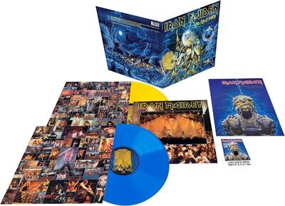 IRON MAIDEN Live After Death 40th Anniv. Vinyl LP x2 (Blue / Yellow) NEW SEALED