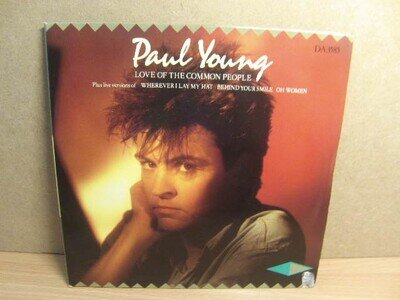 Paul Young – Love of the Common People 1983 double 7” CBS DA 6385 gf PS