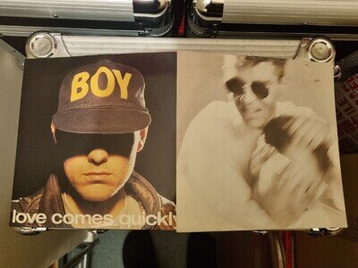 Pet Shop Boys Love Comes Quickly and suburbia x2 45rpm records