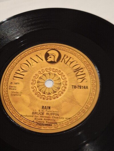 Bruce Ruffin 1971 Rain Album 7" Vinyl Record