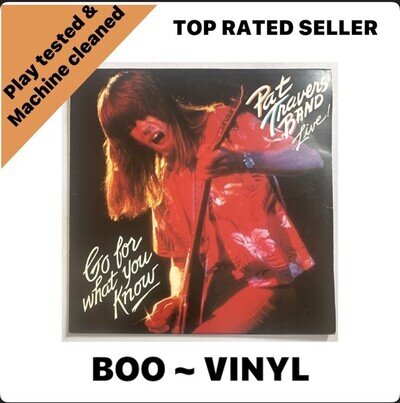 Pat Travers Band Live! Go For What You Know Vinyl Lp Record EX / VG+
