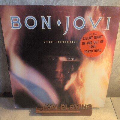 BON JOVI 7800° Fahrenheit 12" Vinyl LP album 1985 Vertigo VERL 24 VG+