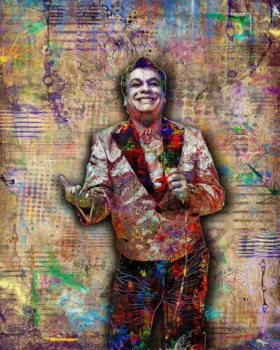 Juan Gabriel 18x24in Poster, Juan Gabriel Pop Art Print Free Shipping
