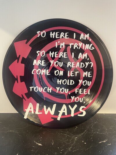 Blink 182 Always Lyrics 12 Inch Decorative Vinyl