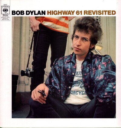 Bob Dylan Highway 61 Revisited LP vinyl UK Cbs red labels stereo reissue LP