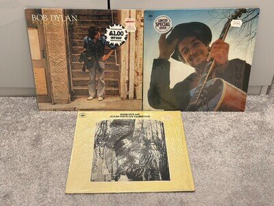 BOB DYLAN - NashvilleSkyline/Street Legal/John Wesley Harding 3 x LPs IN SHRINK