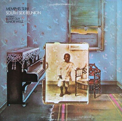 Memphis Slim Feat. Buddy Guy & Junior Wells - South Side Reunion LP 1972 VG+/VG
