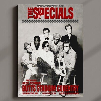 The Specials Final Coventry 1981 Concert Poster MULTI-PRINT Three FRAMED Options