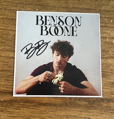 Benson Boone Spotify Blue American Heart Signed & Beautiful Things Vinyl