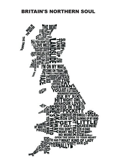 Northern Soul Print, Wigan Casino, Britain's Northern Soul; Northern Soul Poster