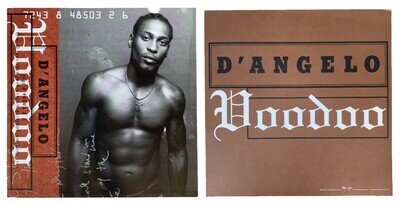 D’ANGELO Voodoo - 2 Sided 12x12 Promo POSTER/FLAT *Rare* 2001 New Old Stock