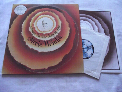 STEVIE WONDER ~ SONGS IN THE KEY OF LIFE ** 1976 UK TAMLA MOTOWN 2 x LP w/ 7"