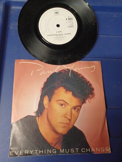 Paul Young - Everything Must Change - 7" vinyl Single