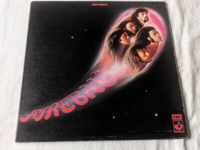 DEEP PURPLE - FIREBALL (UK 1971 ISSUE - TEXTURED GATEFOLD -LYRIC INSERT -VG/VG+)