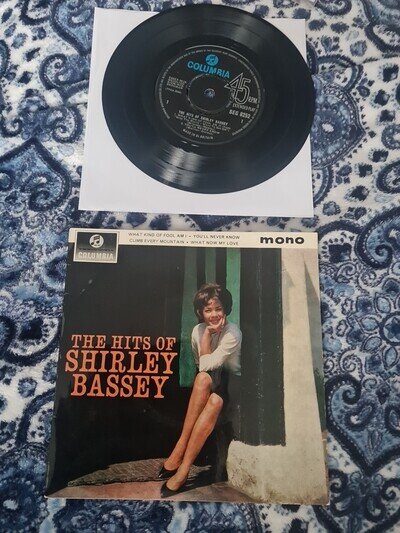 SHIRLEY BASSEY THE HITS OF SHIRLEY BASSEY 1960s U.K. EP