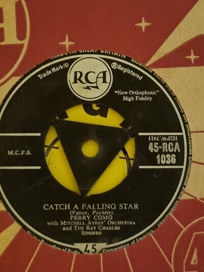Perry Como, Catch a falling star. EX-