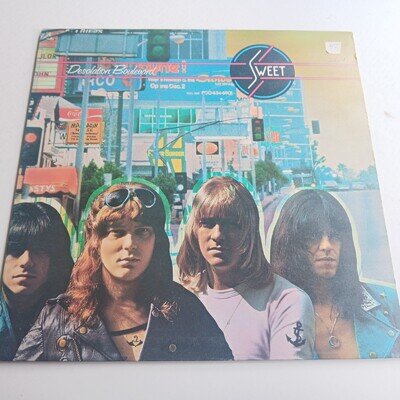 The Sweet / Desolation Boulevard 1974 LP / GLAM ROCK VINYL EX / £5 FLAT POST