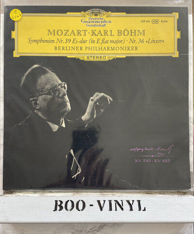 DG Wolfgang Amadeus Mozart Symphonien Nr. 39 Es-Dur , Nr. 36 (Linzer) LP Album