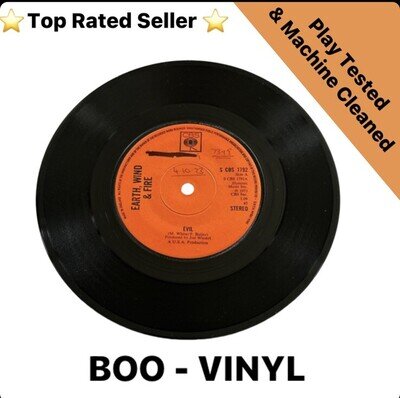 Earth, Wind & Fire - Evil - 7” Soul Funk Vinyl Record Uk Issue EX Condition