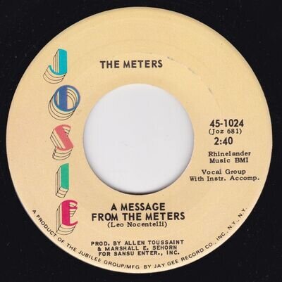 Soul / Funk--The Meters ‎– A Message From The Meters / Zony Mash