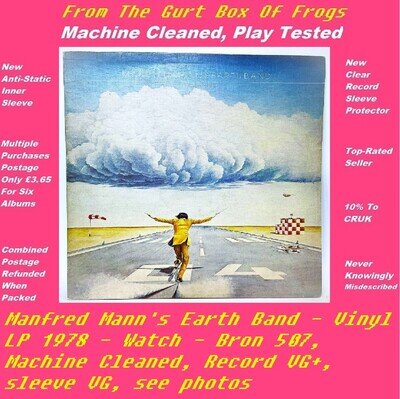 Manfred Mann's Earth Band - Vinyl LP 1978 - Watch - Bron 507 - VG+/VG