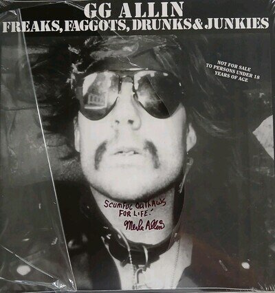 G.G. Allin & The Murder Junkies Freaks, Album Hand Signed Merle Allin Rare