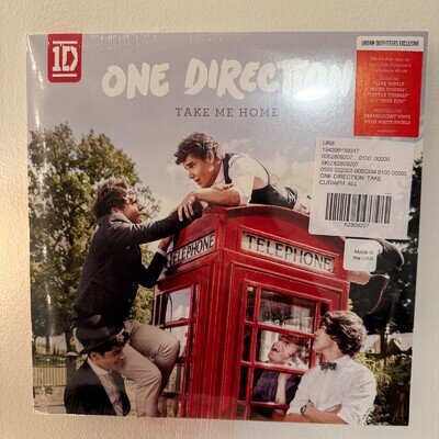 One Direction Take Me Home Vinyl UO Urban Outfitters Translucent White Swirls